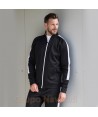 Chaqueta bicolor de chándal para adulto color negro/blanco