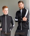 Chaqueta bicolor de chándal para adulto color negro/blanco