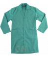 Bata económica de caballero con botones verde