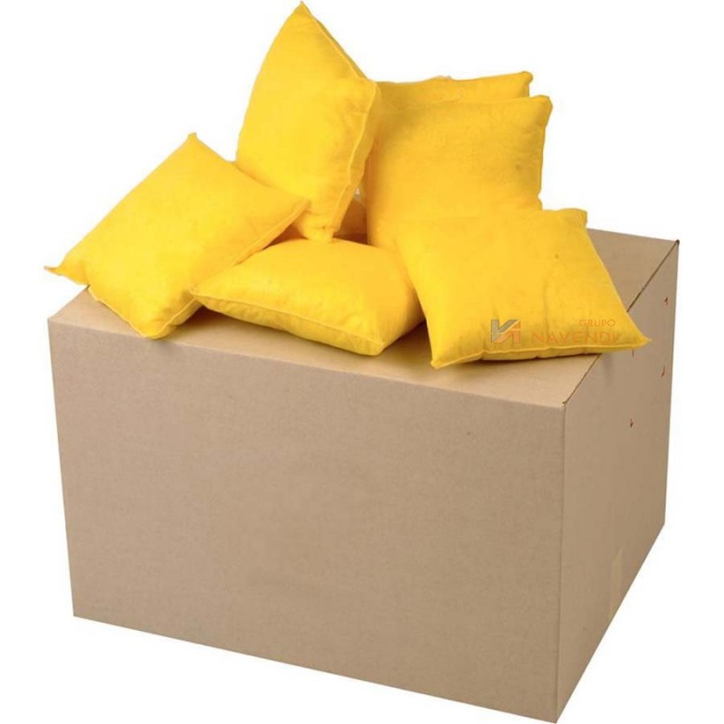 Almohadas para absorción y contención de derrames químicos