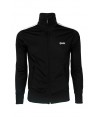 Sudadera deportiva con cremallera para adulto negra y blanca