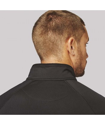 Chaqueta deportiva bicolor y acolchada para hombre color negro
