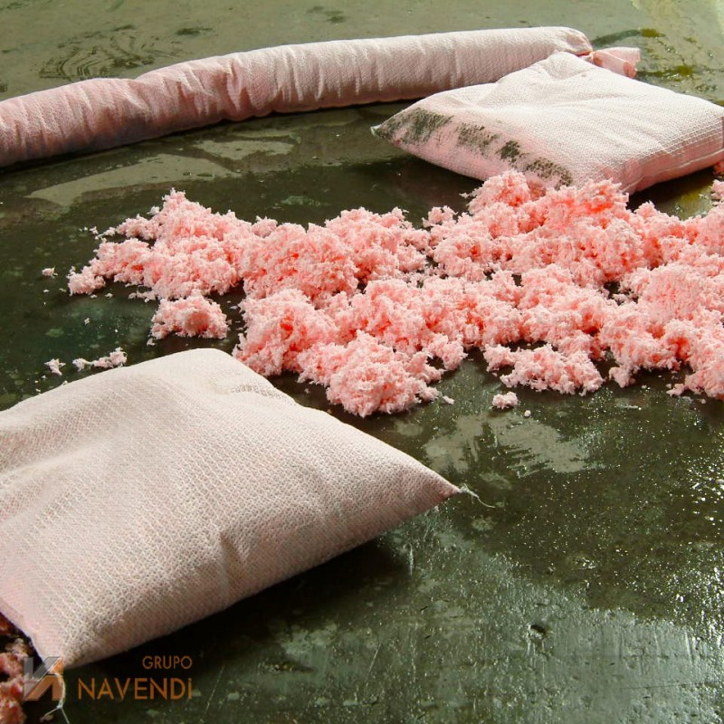 Absorbente granulado para productos químicos
