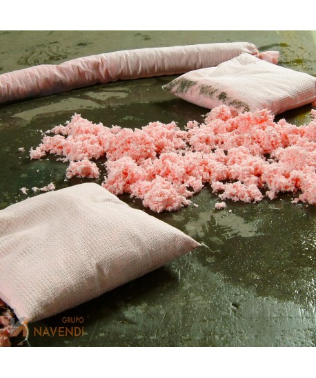 Absorbente granulado para productos químicos
