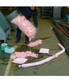 Absorbente granulado para productos químicos