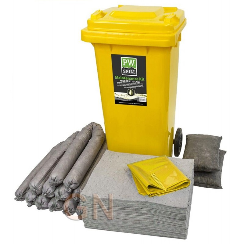 Kit para contención y absorción de derrames universal   -120 litros-