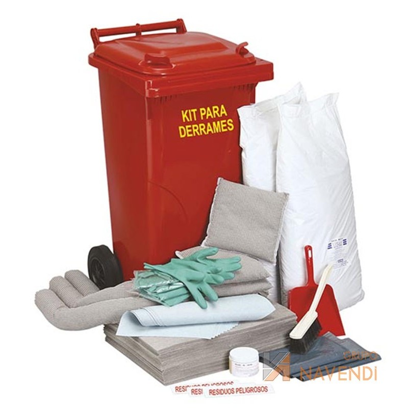 Kit para contención y absorción de derrames universal   -120 litros-
