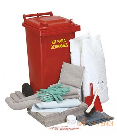 Kit para contención y absorción de derrames universal   -120 litros-