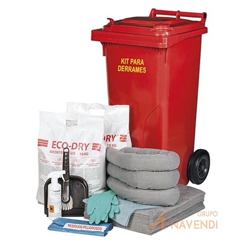 Kit para contención y absorción de derrames universal   -120 litros-