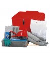 Kit de emergencia para derrames en caja de plástico