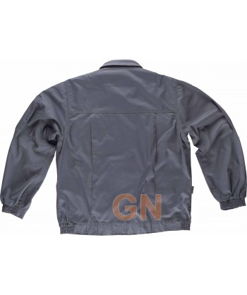 Cazadora de triple costura color gris