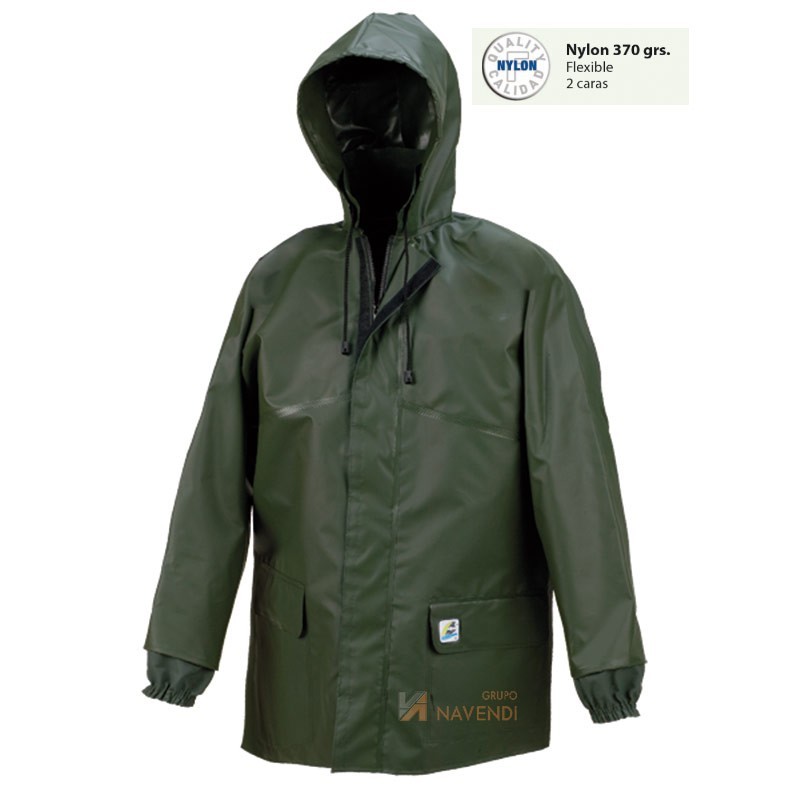 Chaqueta gruesa de Nylon flexible especial agua para pesca deportiva e industrial