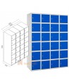 Taquillas metálica de seis puertas de 50 x 180 cm cada módulo