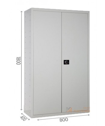 Armario metálico de dos puertas para oficina