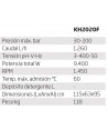 Hidrolimpiadora eléctrica para uso intensivo de agua fría a 200 Bar y 1260 litros/hora
