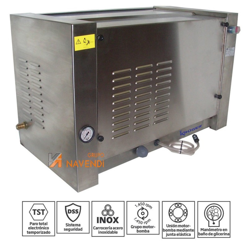 Hidrolimpiadora eléctrica fija de agua fría a 150 BAR y 1.260 l/m