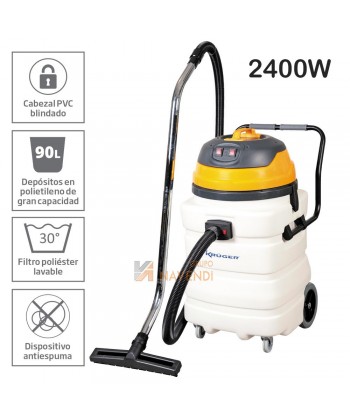 Aspirador profesional para polvos y líquidos a 2400 W 390 m³/h