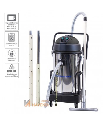 Aspirador especial para hornos eléctricos de 2.800W y 520 m³ lit/hr