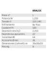 Aspirador especial para hollín y cenizas de 1.200W y 180 m³ lit/hr
