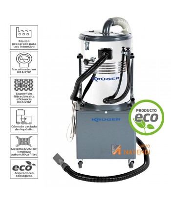 Aspiradores industriales para usos intensivos de a 3000W, 4CV
