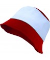 Gorro estilo pintor rojo y blanco