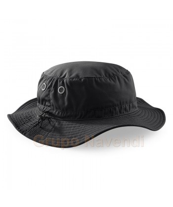 Gorro de ala ancha con protección rayos UPF50+ color negro