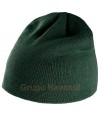 Gorro de punto acrílico verde vosque