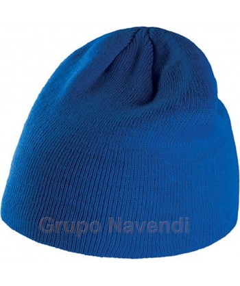 Gorro de punto acrílico azul royal