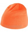 Gorro de punto acrílico naranja alta visibilidad