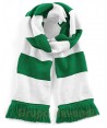 Bufanda deportiva bicolor  verde y blanco