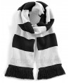 Bufanda deportiva bicolor  negro y blanco