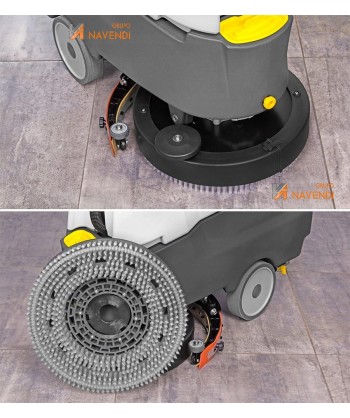 Fregadora eléctrica profesional con un ancho de fregado de 450 mm y un rendimiento de 1600 m²/hora