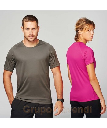 Camiseta técnica de mujer, transpirable y de manga corta para deporte