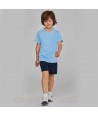 Camiseta de niño, transpirable de manga corta para deporte