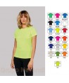 Camiseta técnica de mujer, transpirable y de manga corta para deporte
