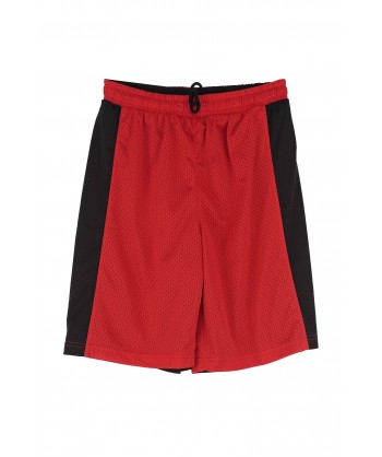 Bermuda reversible de adulto para equipaciones deportivas color rojo/negro, Negro/rojo