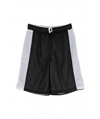 Bermuda reversible de adulto para equipaciones deportivas color Negro/blanco, Blanco/negro