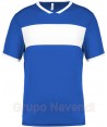 Camiseta técnica bicolor de manga corta para adulto