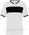 Camiseta técnica bicolor de manga corta para adulto
