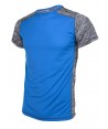 Camiseta técnica  bicolor de manga corta y cuello redondo para mujer color royal/gris