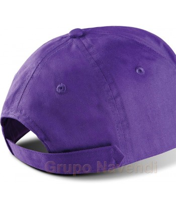 Gorra de algodón con cierre ajustable de velcro para adulto