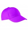 Gorra de algodón ajustable mediante cinta de velcro para niño color púrpura
