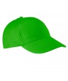 Gorra de algodón ajustable mediante cinta de velcro para niño color lima