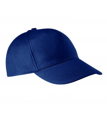 Gorra de algodón ajustable mediante cinta de velcro para niño color marino