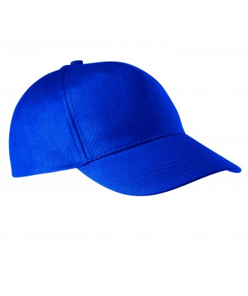 Gorra de algodón ajustable mediante cinta de velcro para niño color royal