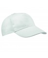 Gorra de algodón ajustable mediante cinta de velcro para niño color blanco