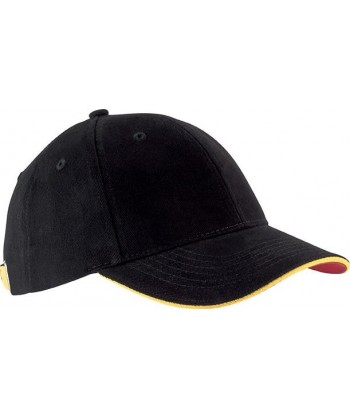 Gorra con sandwich contrastado con cierre de hebilla para adulto