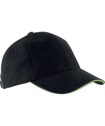 Gorra con sandwich contrastado con cierre de hebilla para adulto