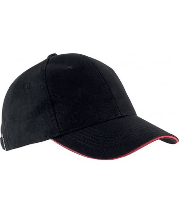 Gorra con sandwich contrastado con cierre de hebilla para adulto