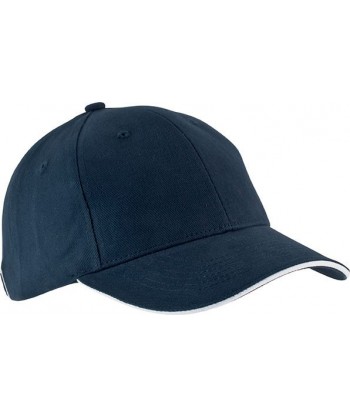 Gorra con sandwich contrastado con cierre de hebilla para adulto